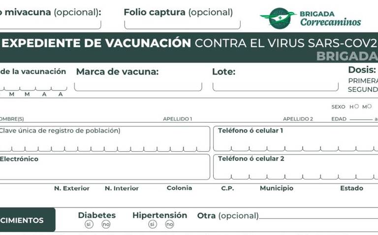 Expediente Para Vacuna Covid